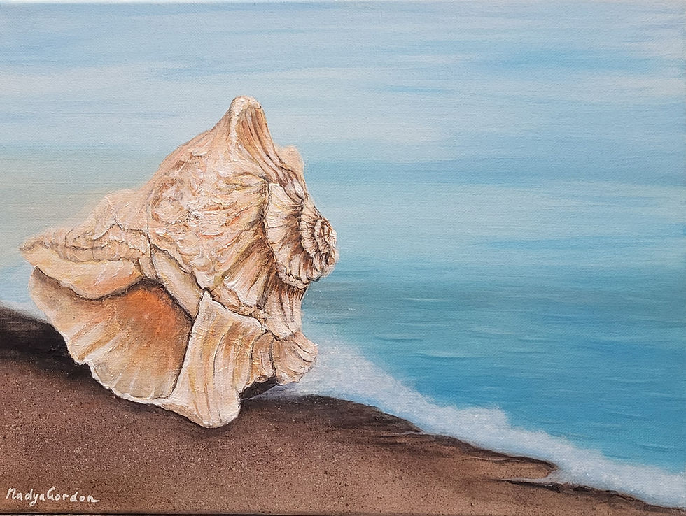 Thumbnail: Seashell on the Beach Painting 