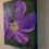 Thumbnail: Bee on a Purple Flower Painting on Gallery Wrapped Stretched Canvas 