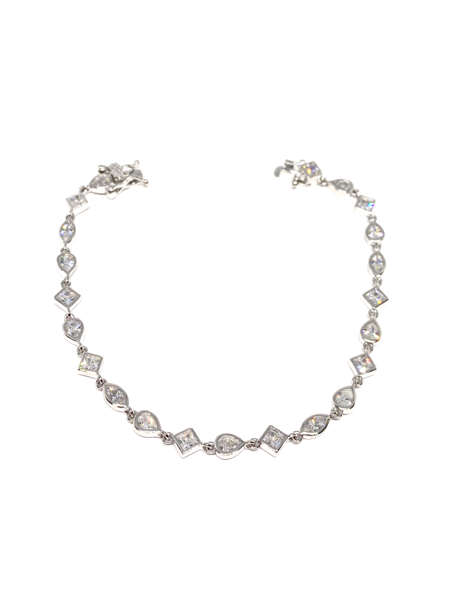 Mix çerçeveli taş suyolu bileklik, ithal