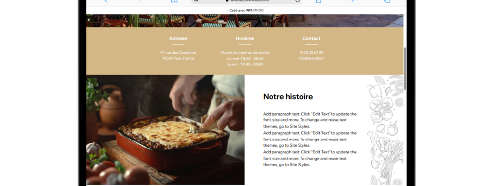 Template site Internet - Basilico e sole