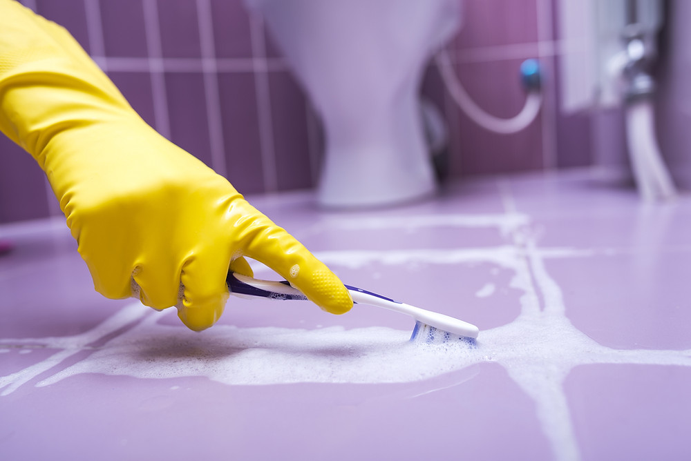 cleaning grout