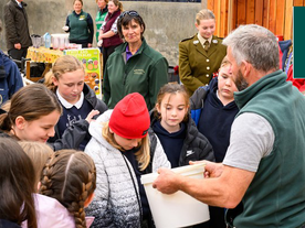 HRH The Princess Royal Visits Solsgirth Home Farm for a RHET Day of Farming and Education
