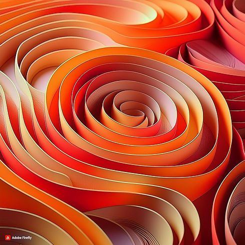 Firefly curvas circulares em relevo na cor laranja, textura de papel 33604.jpg