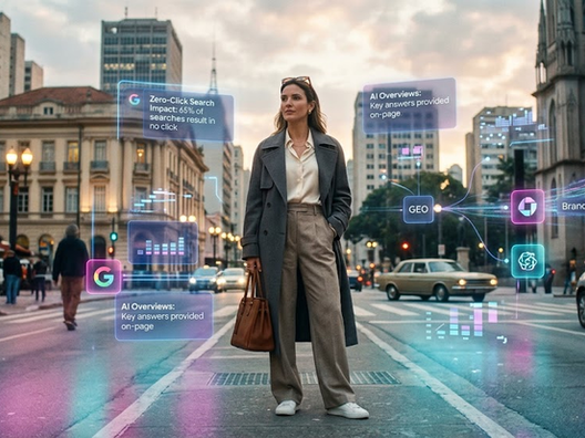Zero-click search e GEO: como sua marca pode ser citada pela IA mesmo quando o usuário não clica