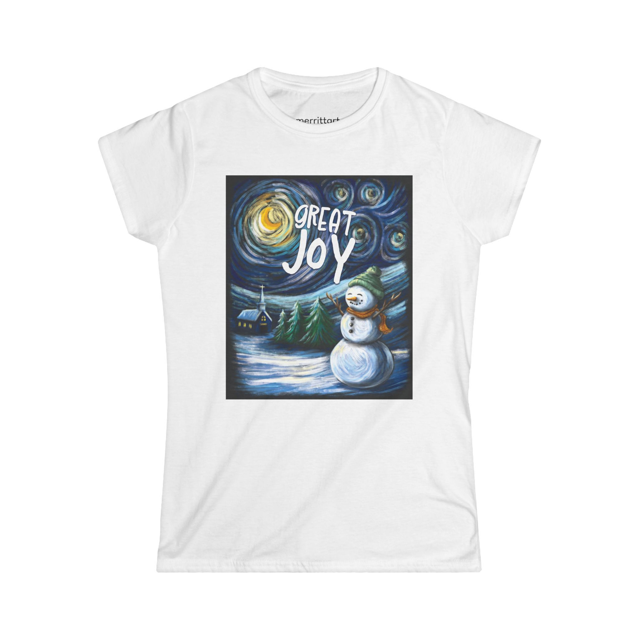 Snowman Joy Women's Softstyle Tee
