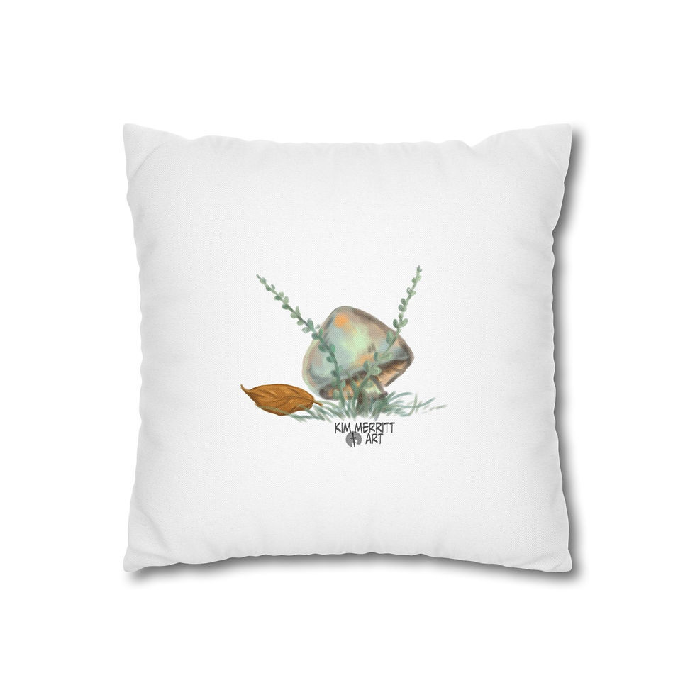 Thumbnail: Thankful Gnome Spun Polyester Square Pillowcase