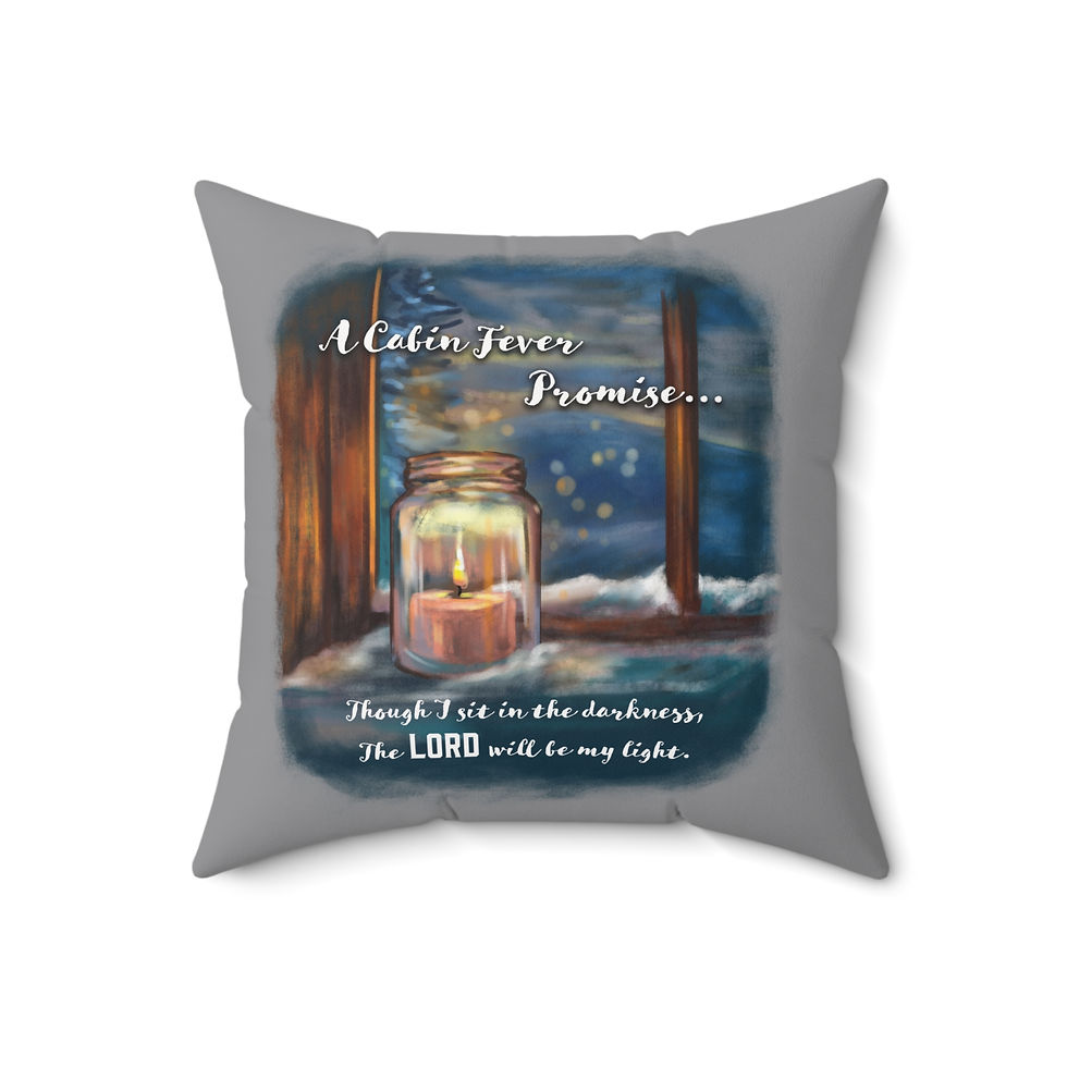 Thumbnail: Cabin Fever Promise of Light Spun Polyester Square Pillow