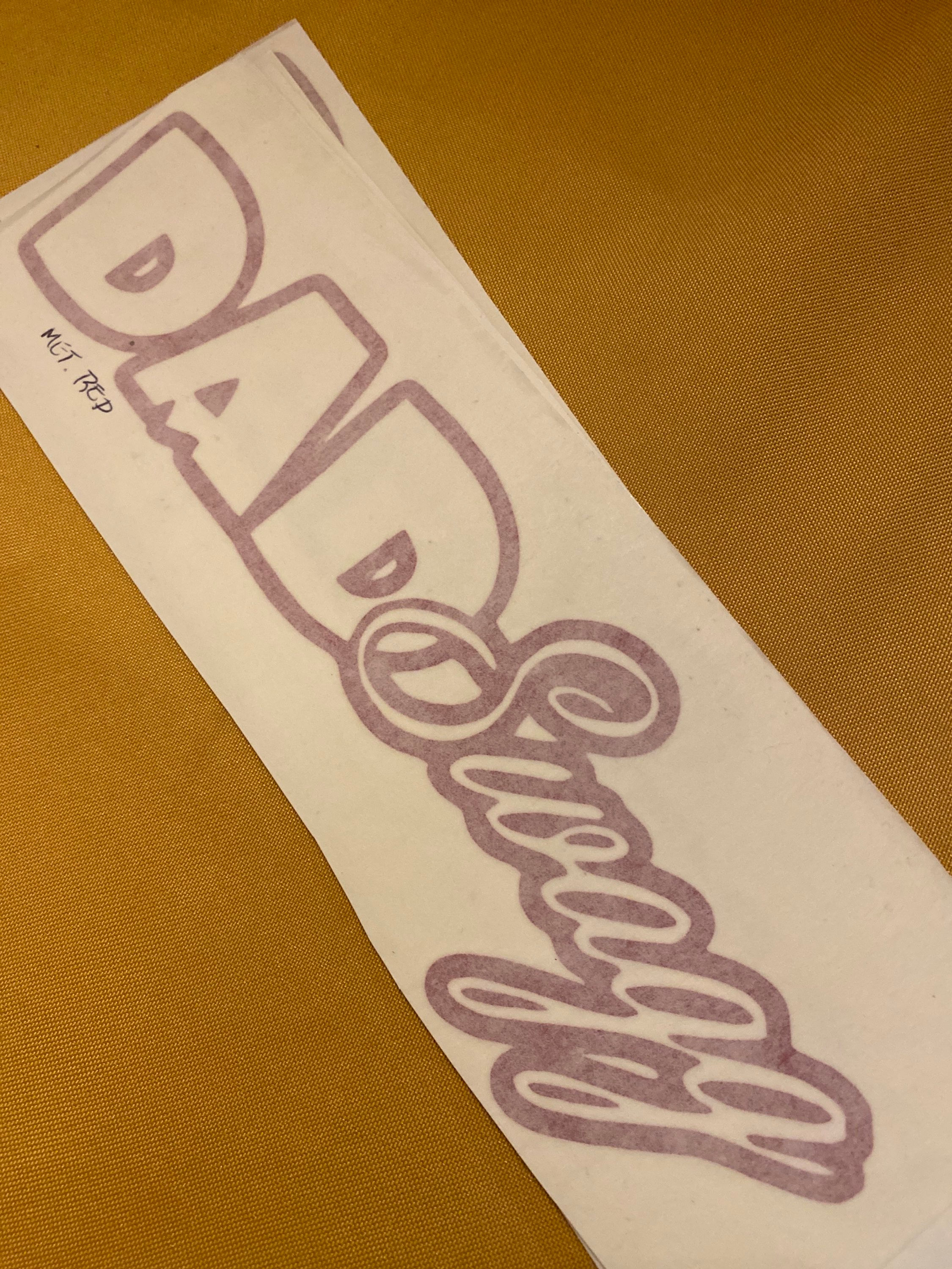 10 inch Metallic Red Dad Swagg Decal 