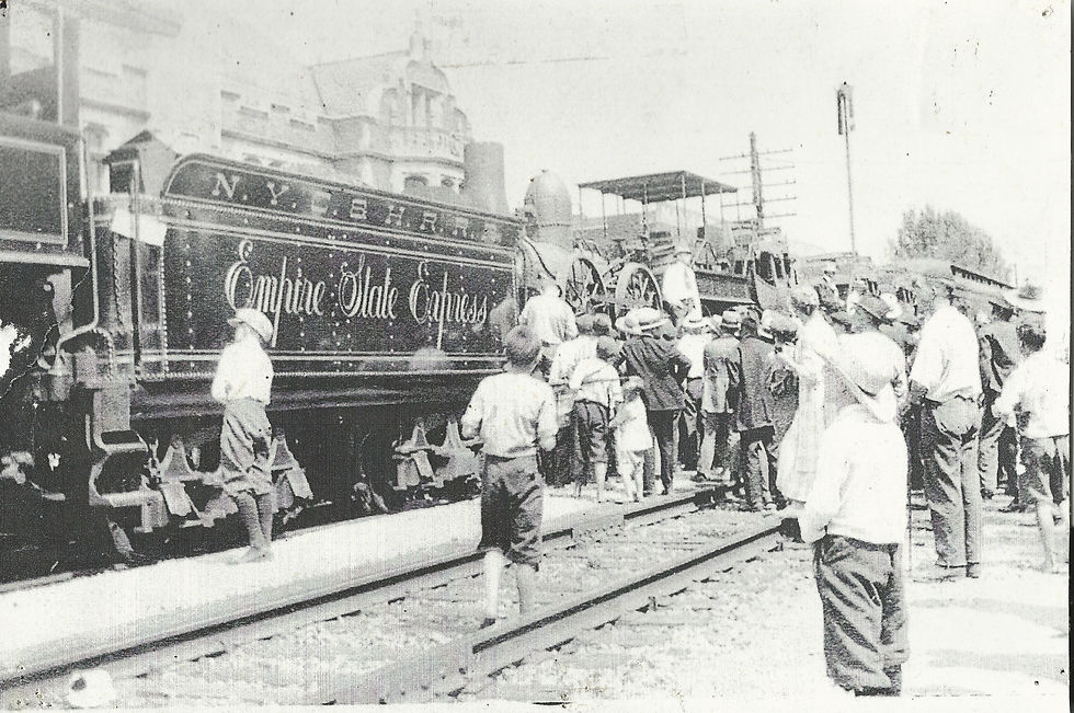 Greeting the Empire State Express
