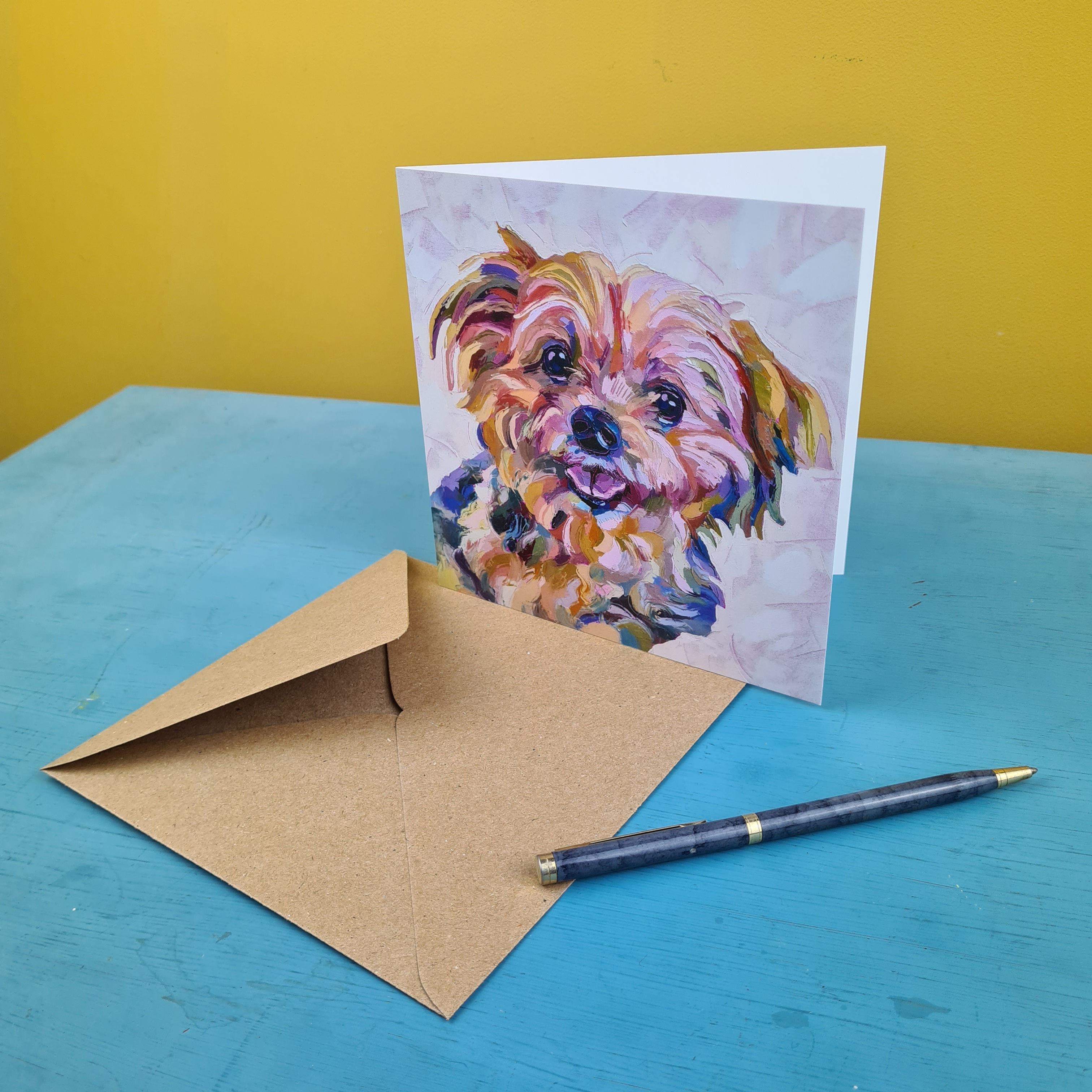 Yorkshire Terrier Greetings Card