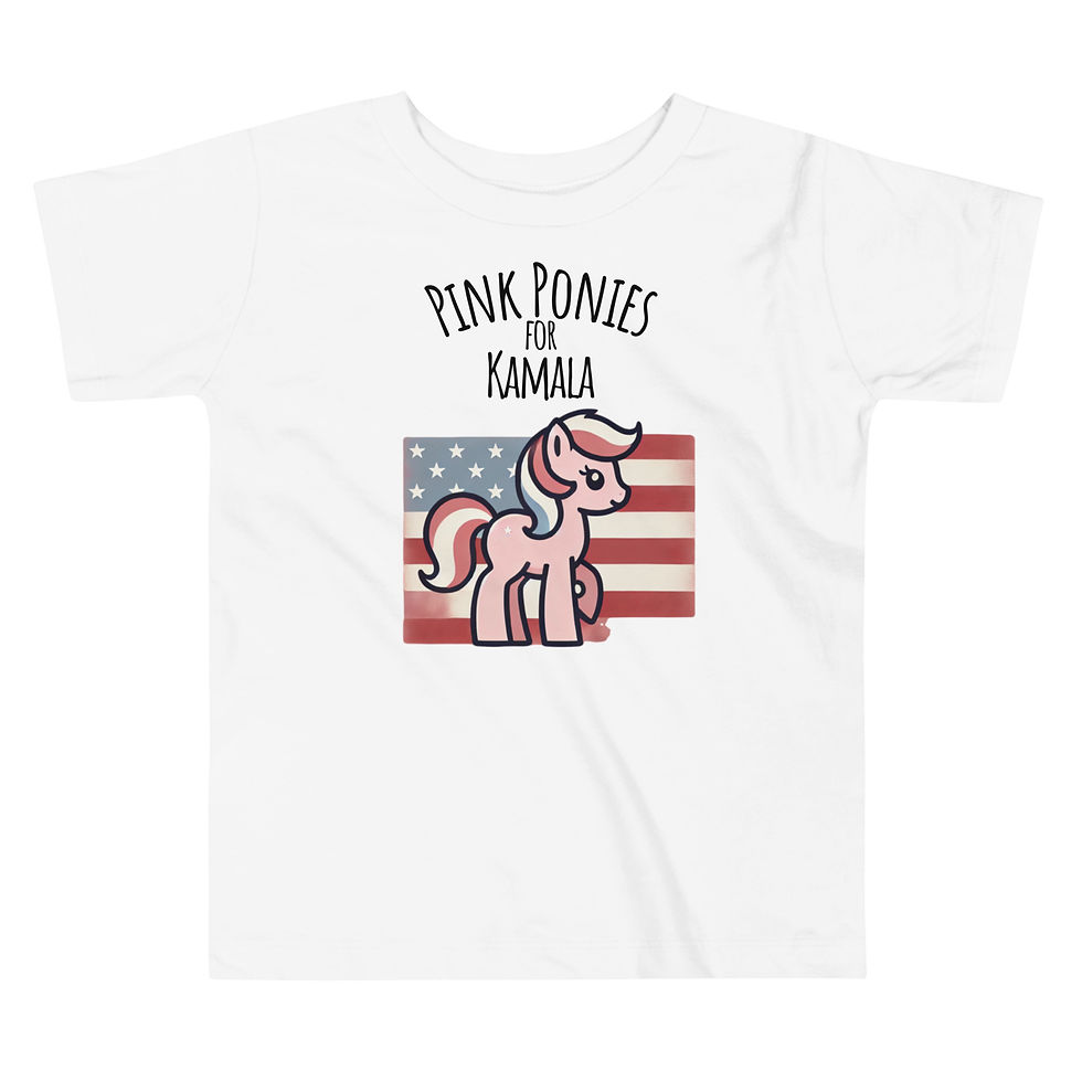Thumbnail: Pink Ponies for Kamala - Toddler Short Sleeve Tee