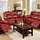 Thumbnail: 3Pc Burgundy Reclining Set