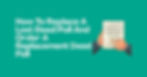 Hands holding a paper next to text: "How To Replace A Lost Deed Poll And Order A Replacement Deed Poll" on a teal background.