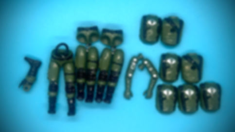 Black Major green parts lot 