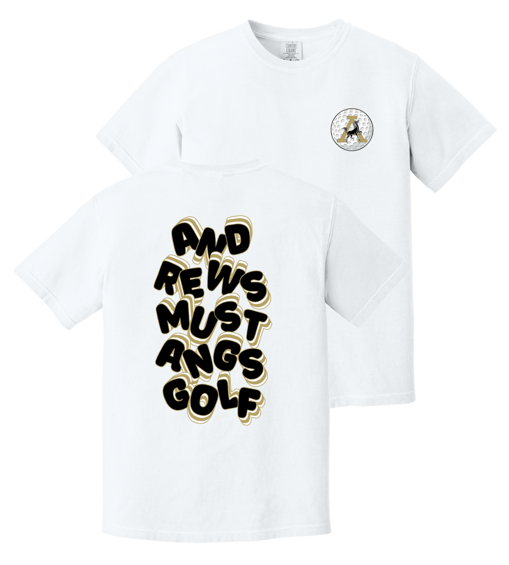 Andrews Mustangs Golf Tee