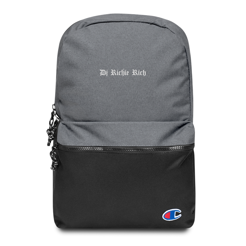 Thumbnail: DJ RR OE Embroidered Champion Backpack Dark & Light Grey