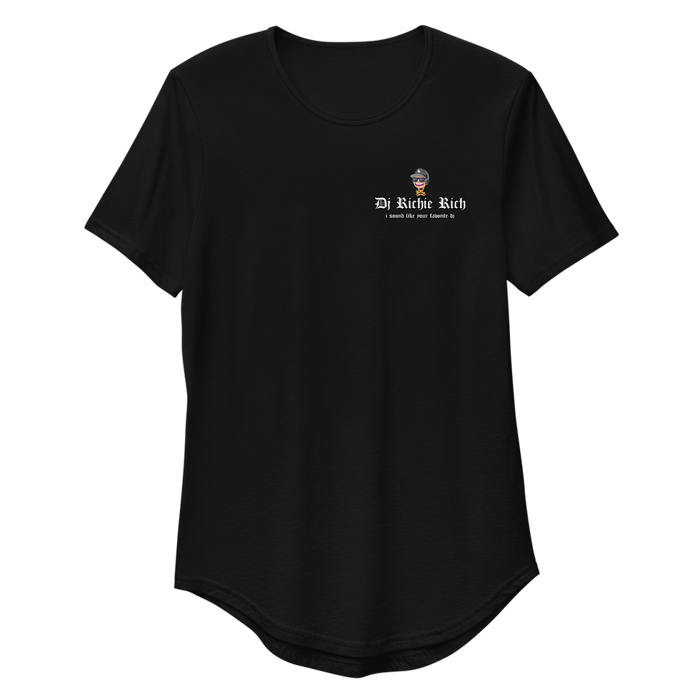 Thumbnail: Dj RR "Little Richard" Curved Hem T-Shirt  Dark Colors
