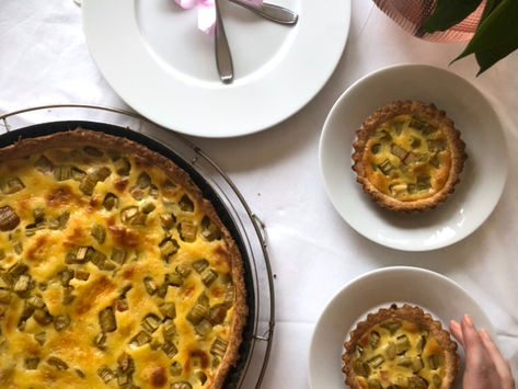 Ma tarte préférée au printemps, c'est à la rhubarbe !