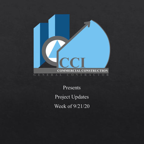 Weekly Updates for 9/21/20