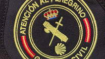 Logo de la Guardia Civil sur le chemin de Compostelle