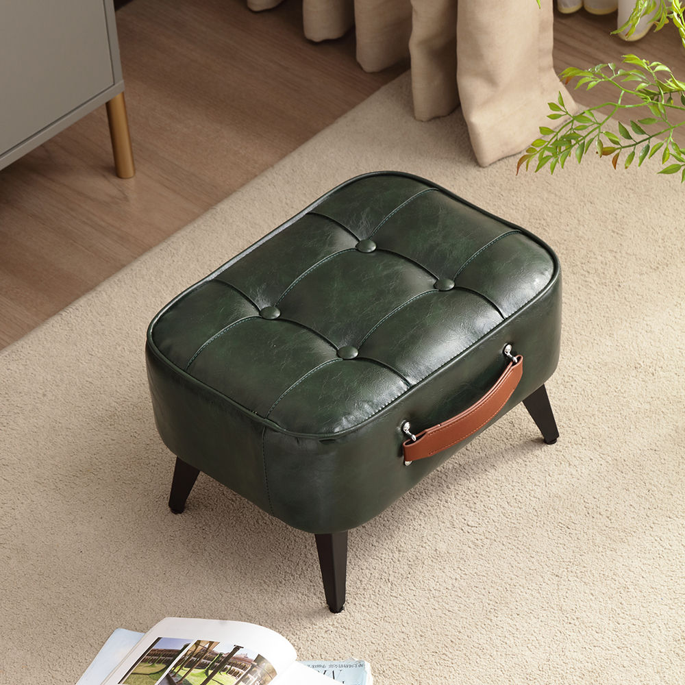 1pc Minimalist Short Stool, Super Soft & Space Saving Short Sofa, Household Shoe