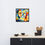 Thumbnail: Abstract Cubist-Surrealist Framed Poster
