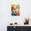 Thumbnail: Abstract Cubist-Surrealist Framed Poster