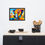 Thumbnail: Abstract Cubist-Surrealist Framed Poster