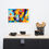Thumbnail: Abstract Cubist-Surrealist Framed Poster