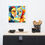 Thumbnail: Abstract Cubist-Surrealist Framed Poster