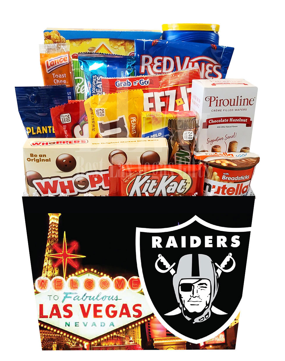 NFL Raiders Football - Snack Gift Basket