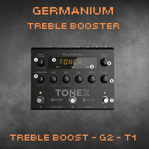 Germanium Treble Boost - ToneX | DPE Pedals