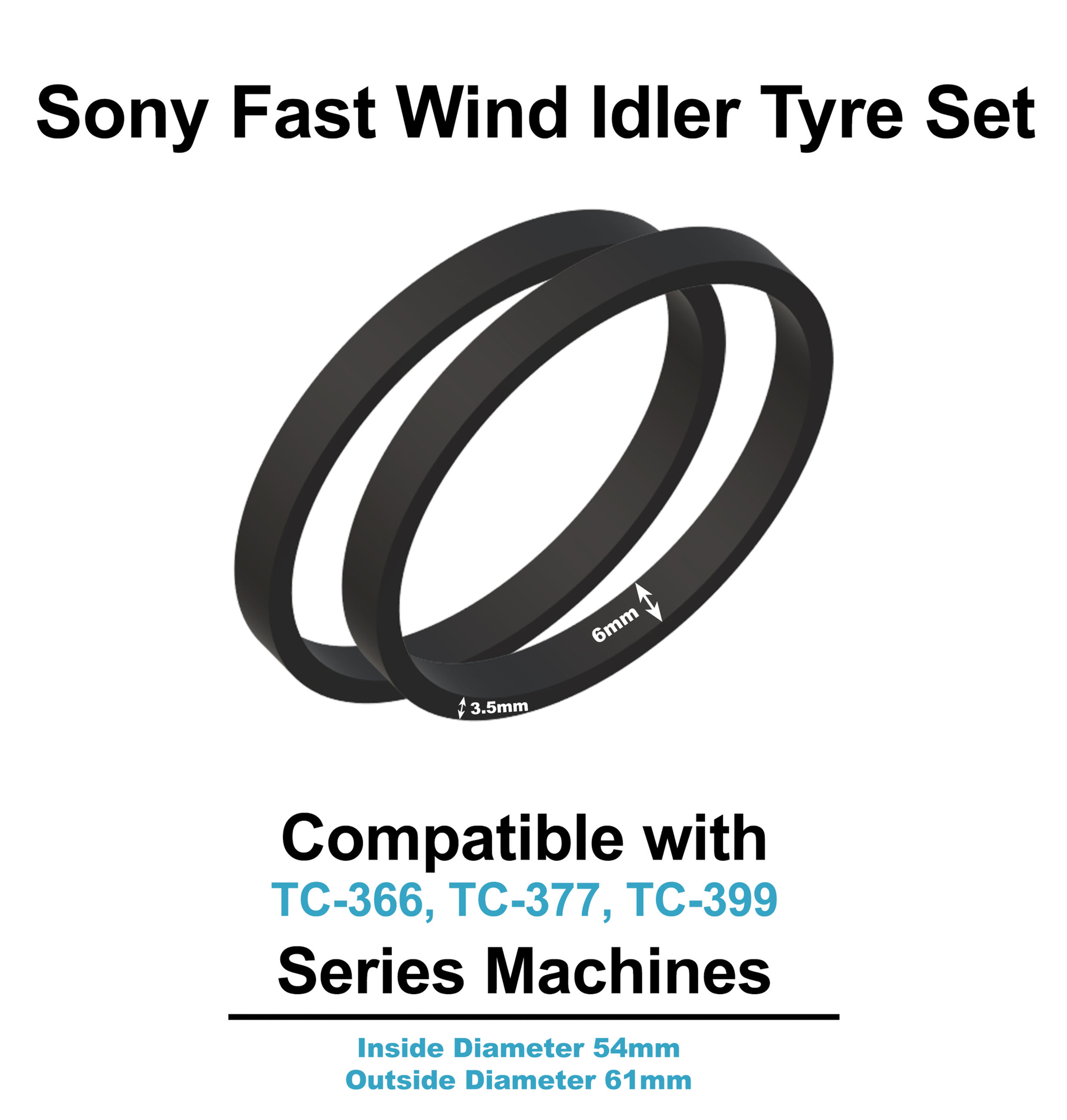 Sony Fast Wind Idler Tyre Set