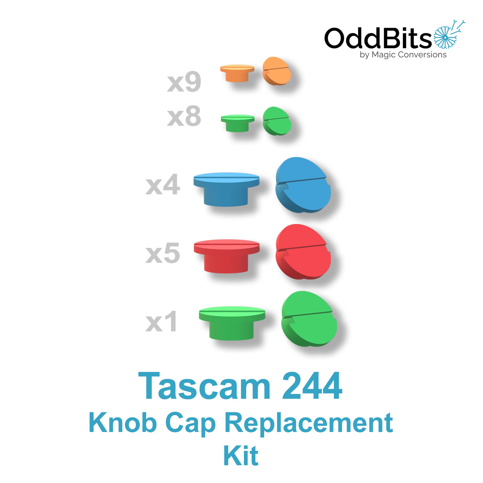 Tascam 244 Knob Cap Replacement Kit