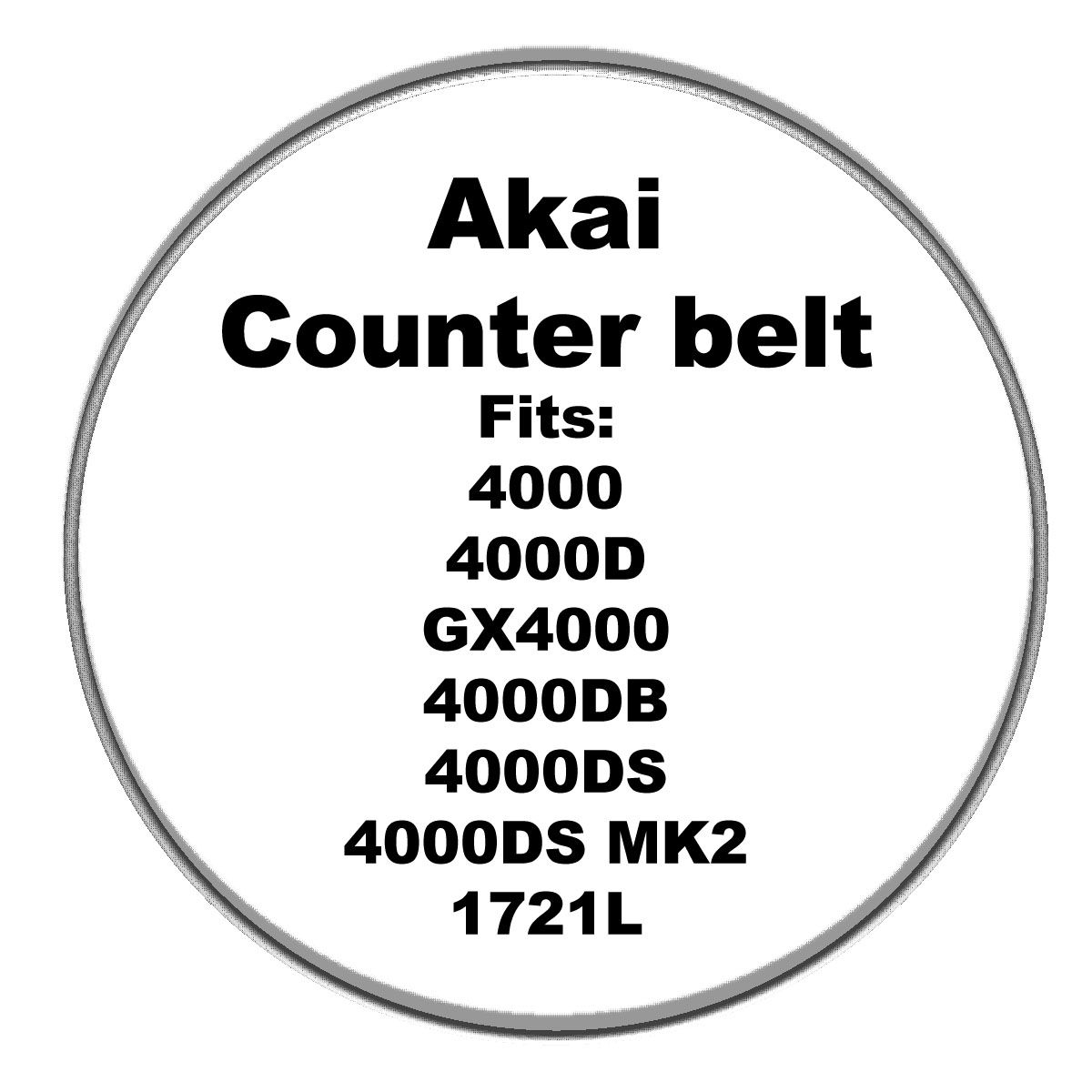 Akai Counter Belt 4000(D) GX4000 4000DB 4000DS 4000DS MK2 1722Land 1721L