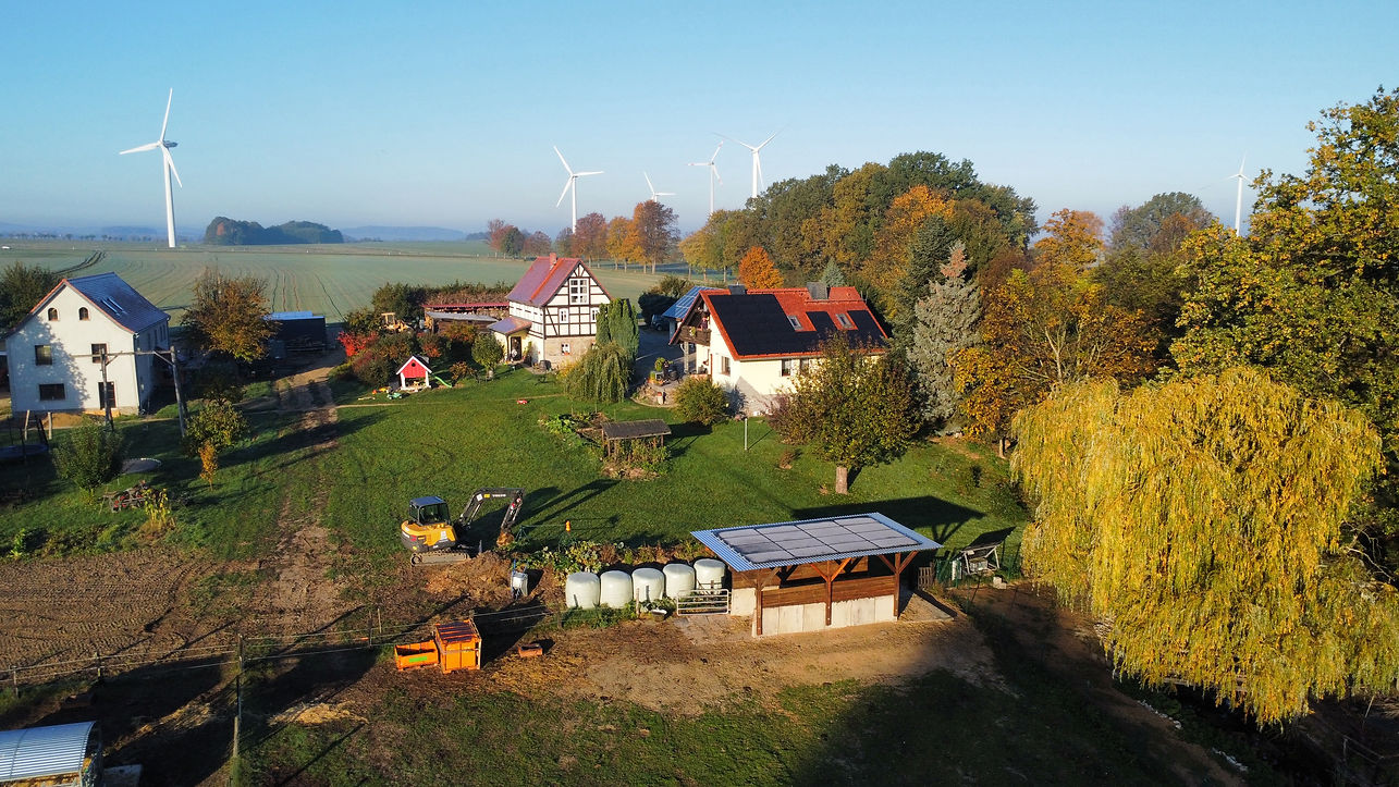 Photovoltaikanlage bei Görlitz mit Speicher und Heizpatrone