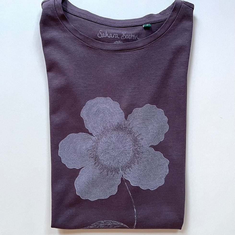 Thumbnail: Ghost Flower Organic Ecovero Unisex T-shirt