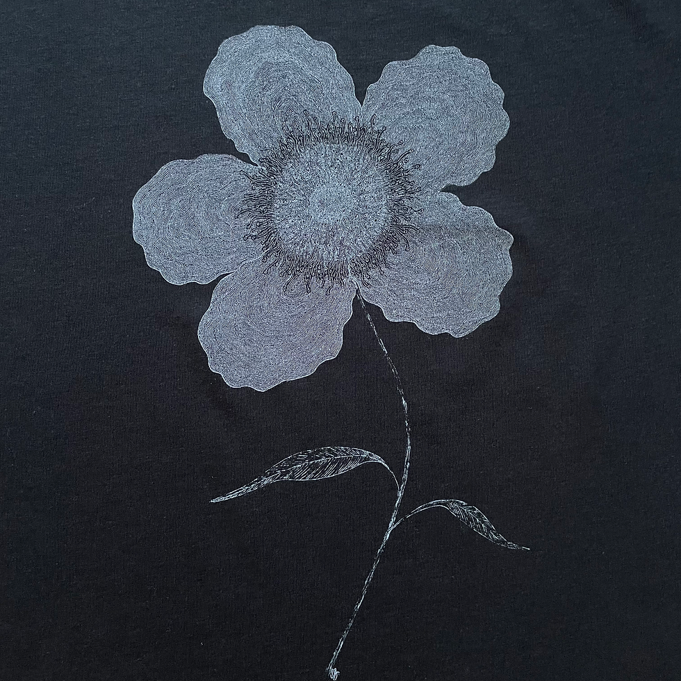 Thumbnail: Ghost Flower Organic Ecovero Unisex T-shirt