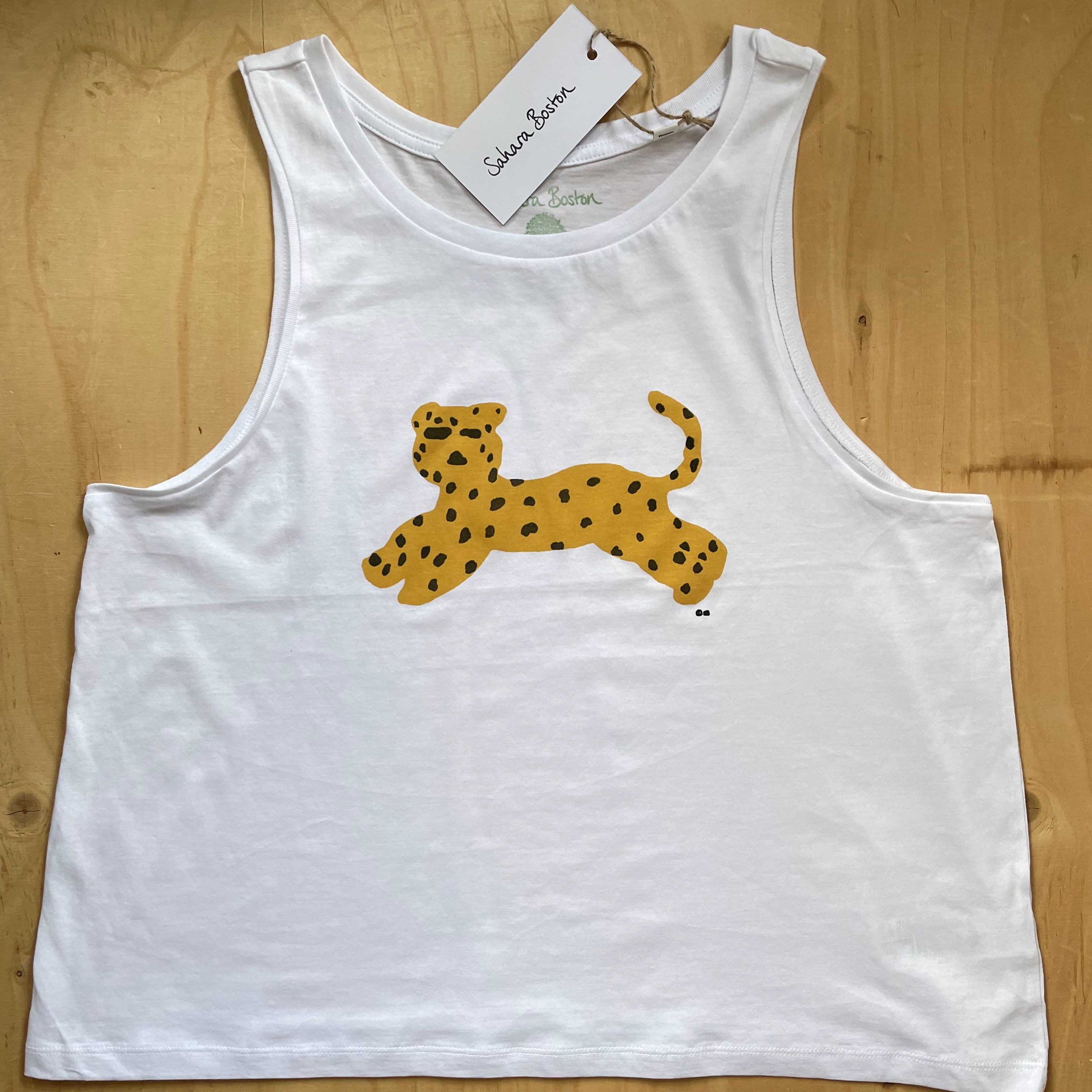 Leopard Organic Cotton Women's Vest