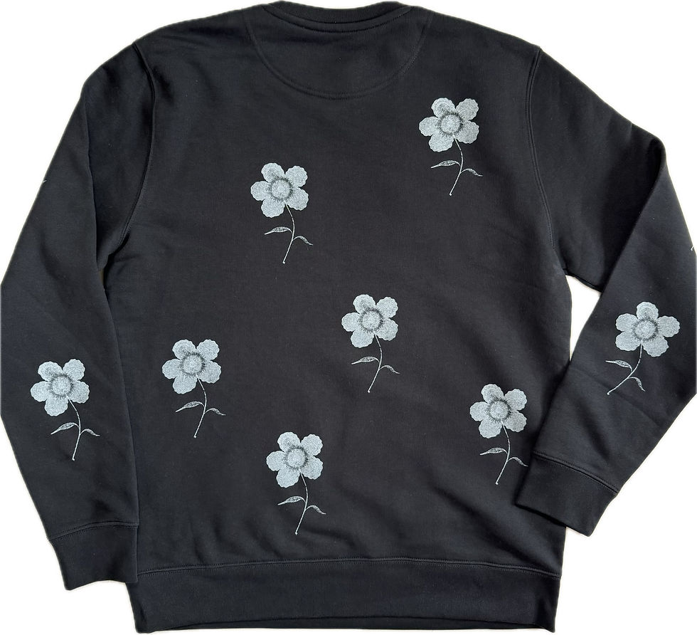 Thumbnail: Little Ghost Flower One Of A Kind Limited Edition Sweatshirt/Dress