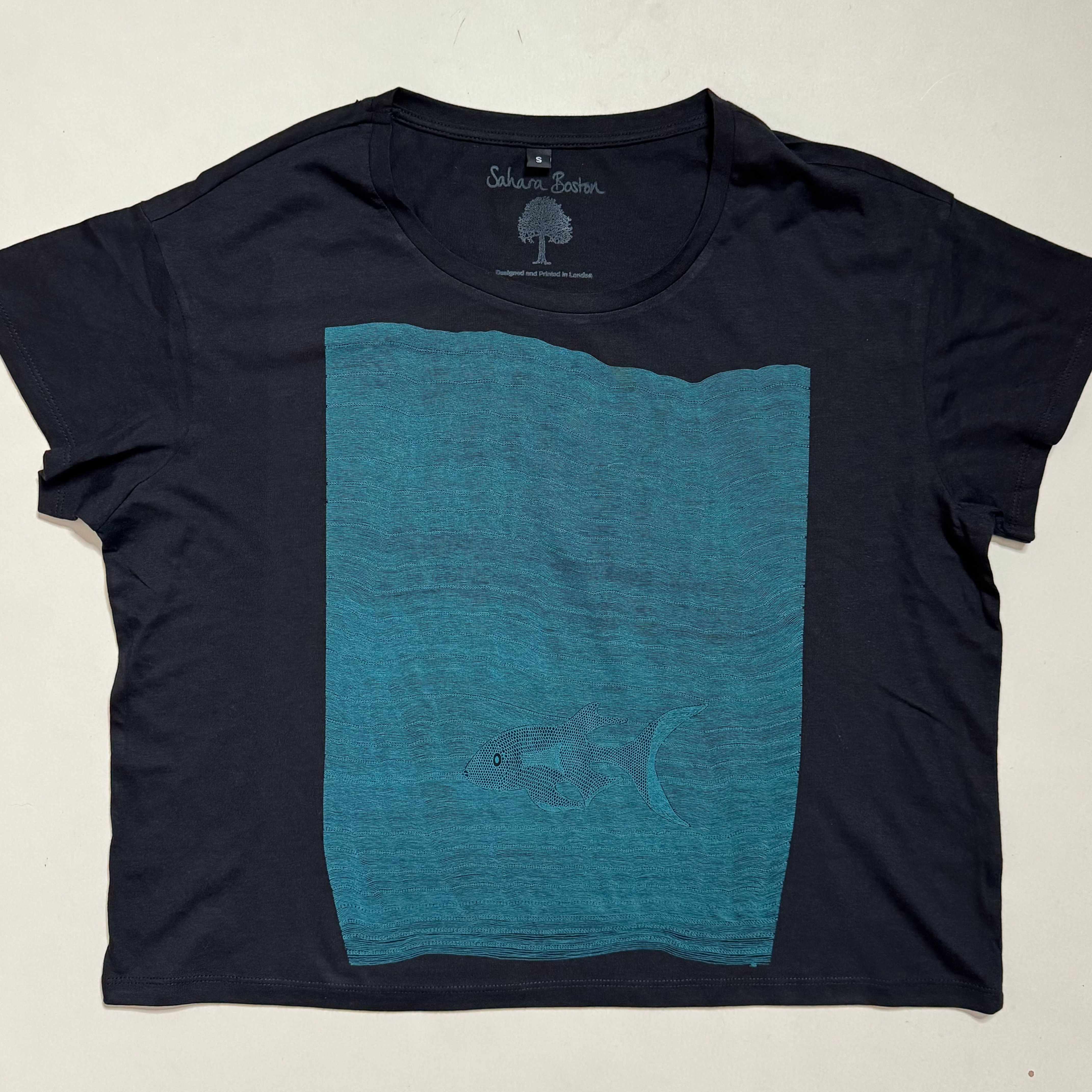 The Sea Organic Loose Box Cut T - Shirt