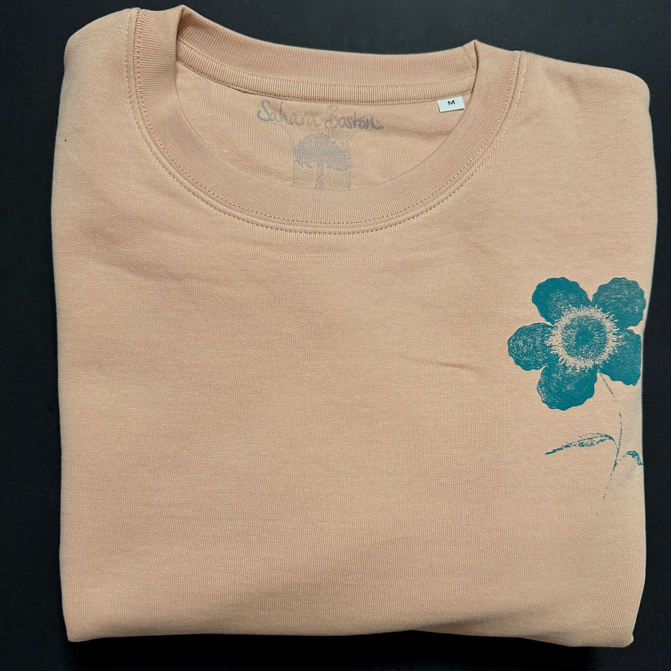 Thumbnail: Little Ghost Flower Special Organic Cotton Wide Cut Women's Sweatshirt