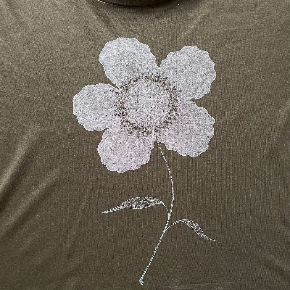 Thumbnail: Ghost Flower Organic Cropped T-shirt