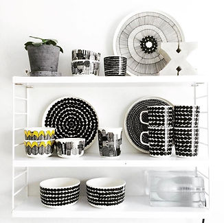 Marimekko - Oiva dishes - string shelf.j