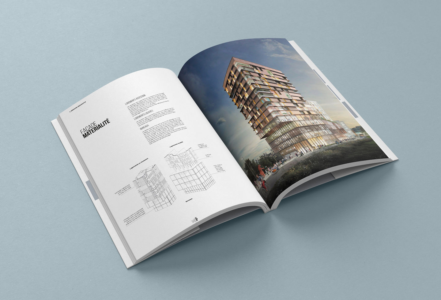 BONNE BONJOUR concours HYBRIDE
LILLE Immeuble de bureau et de logements dans le quartier d’affaires d’Euralille O ARCHITECTURE