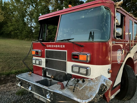 Greenbrier Fire Department Engine Involved in Rollover