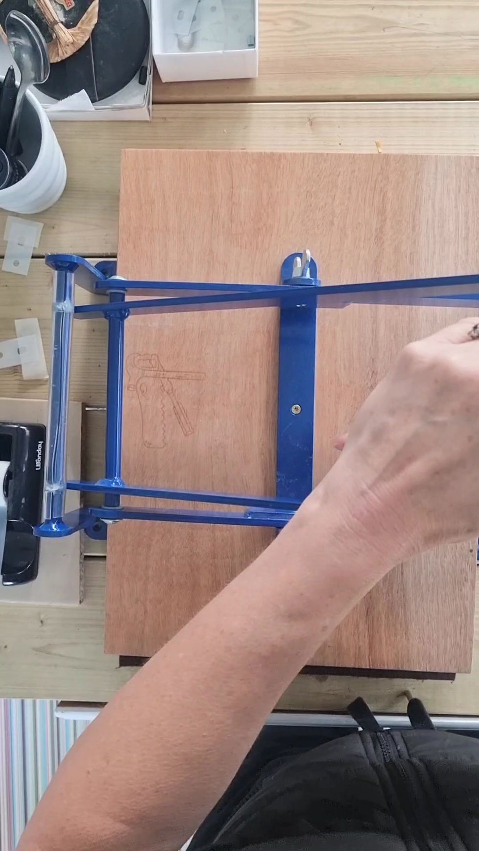 Thumbnail: A video showing how I print the All Hallows original linocut print