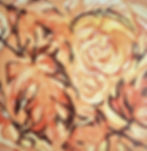 Autumn Guelder Original Linocut Print close up