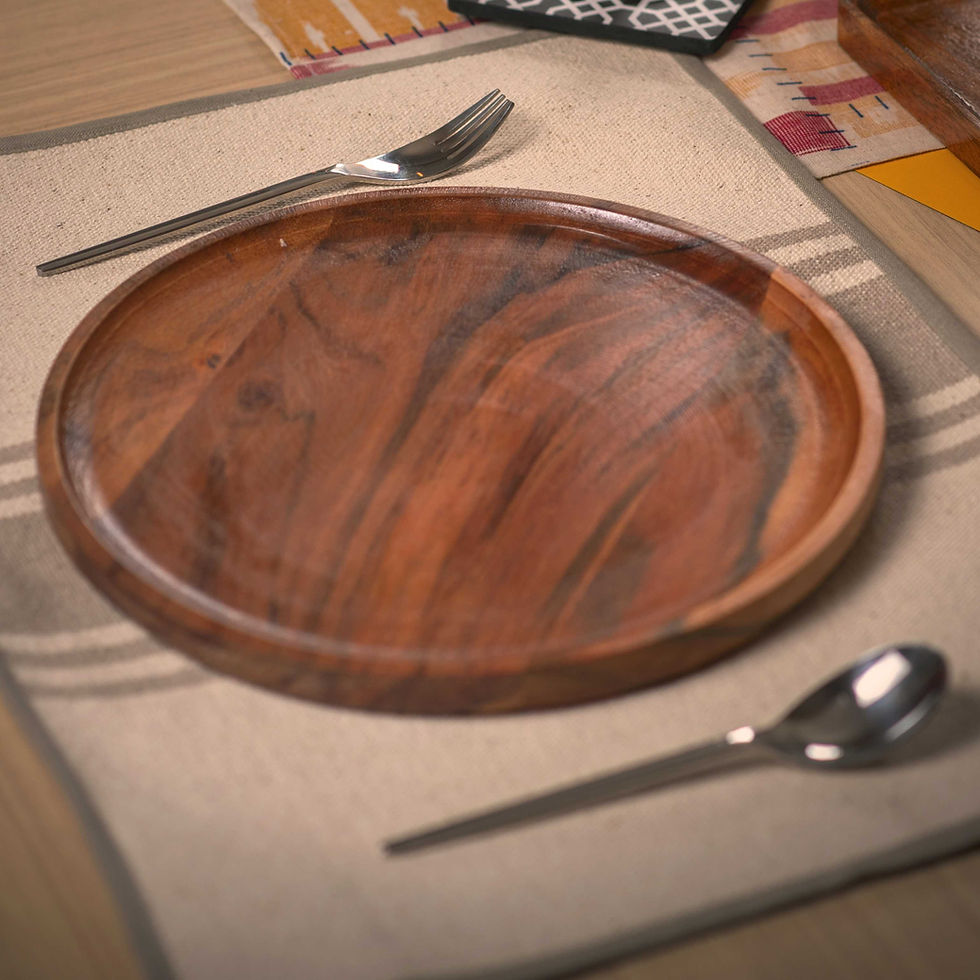 wooden plate