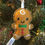 Thumbnail: gift of embroidery gingerbread girl stuffed Christmas tree ornament